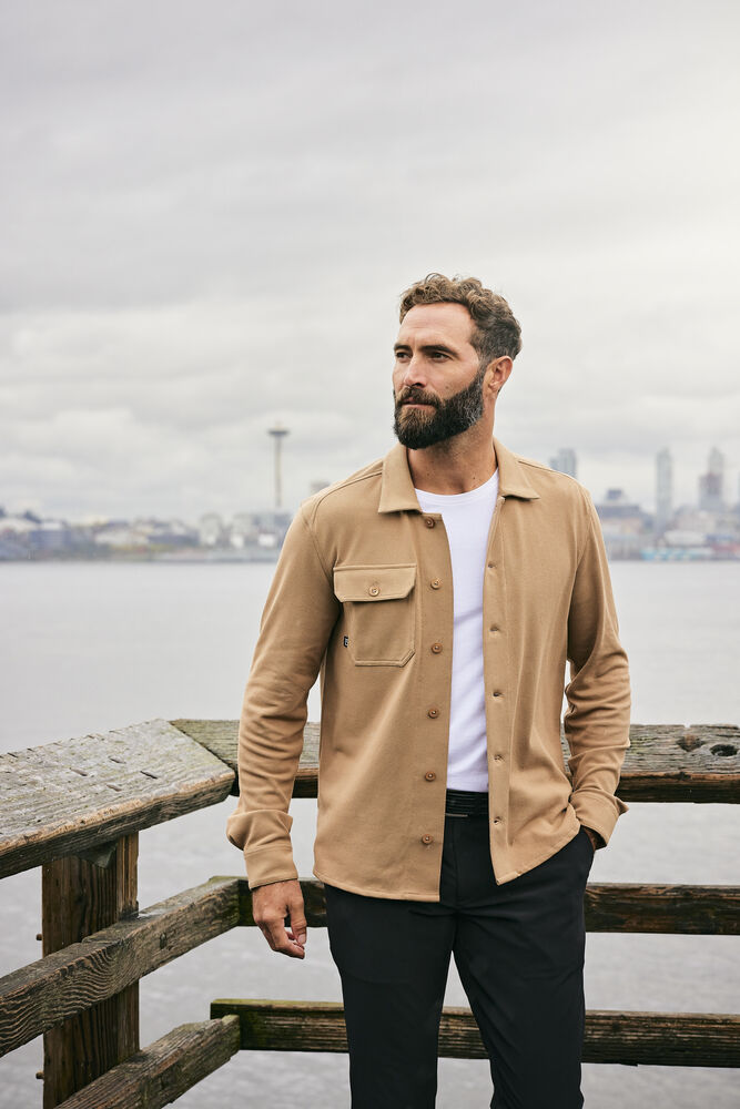 Advantage Leisure Shirt Men von Cutter & Buck – Khaki