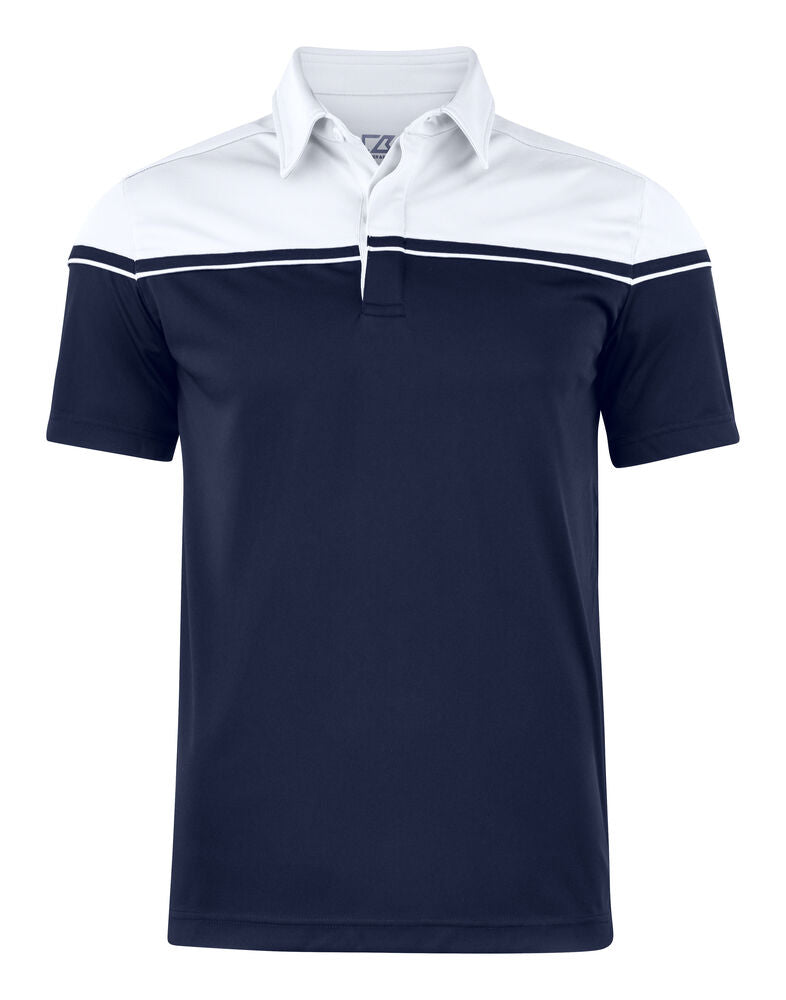 Seabeck Polo Men von Cutter & Buck – Pink/White