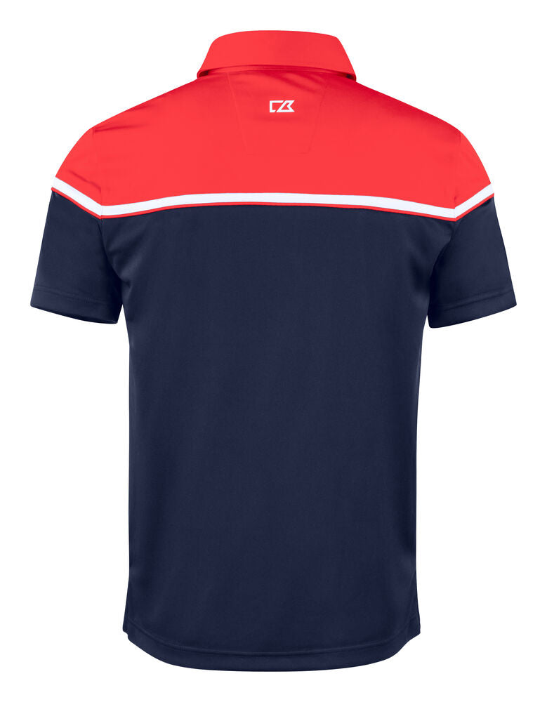 Seabeck Polo Men von Cutter & Buck – Pink/White