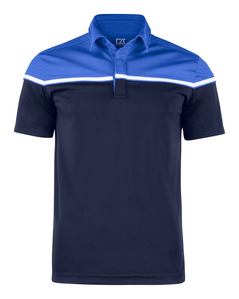 Seabeck Polo Men von Cutter & Buck – Pink/White