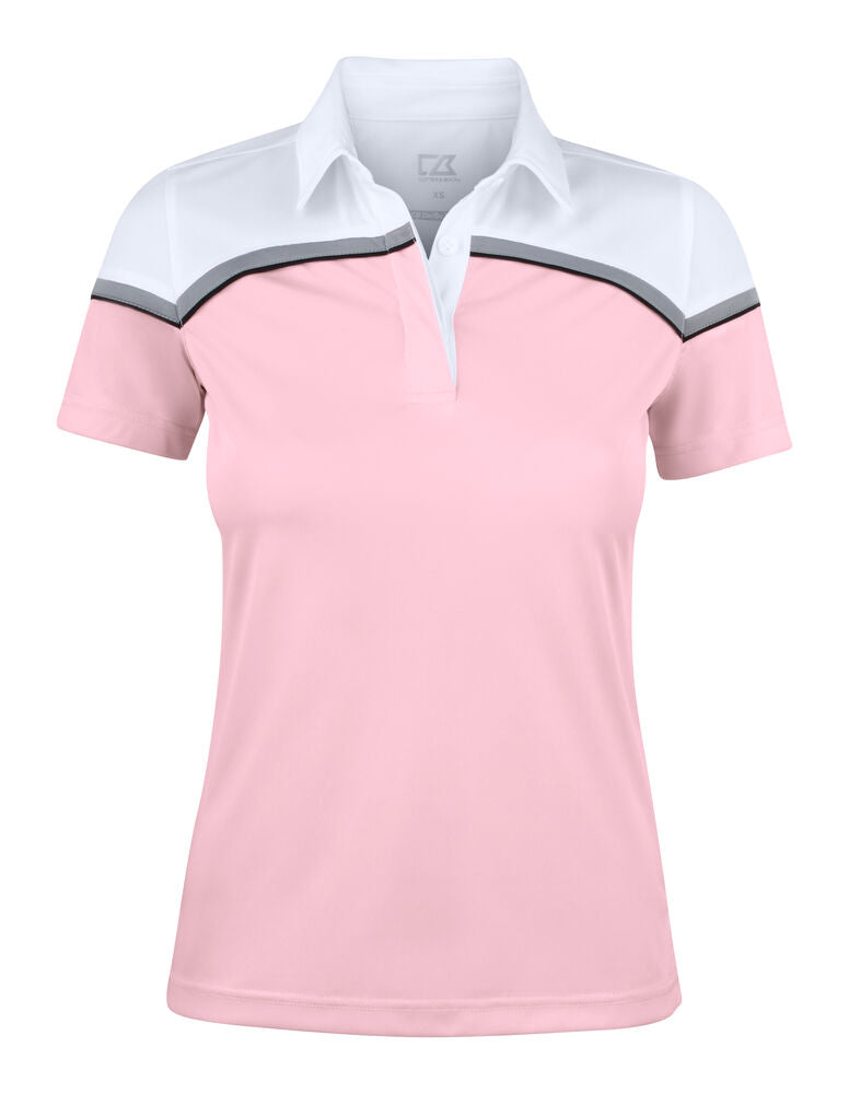 Seabeck Polo Ladies von Cutter & Buck – Pink/White