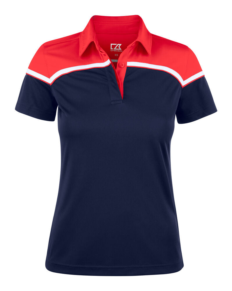 Seabeck Polo Ladies von Cutter & Buck – Pink/White