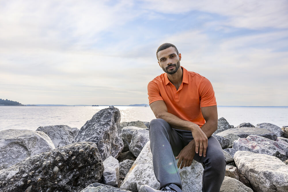 Oceanside Stretch Polo Men von Cutter & Buck – White