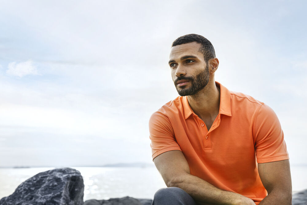 Oceanside Stretch Polo Men von Cutter & Buck – White