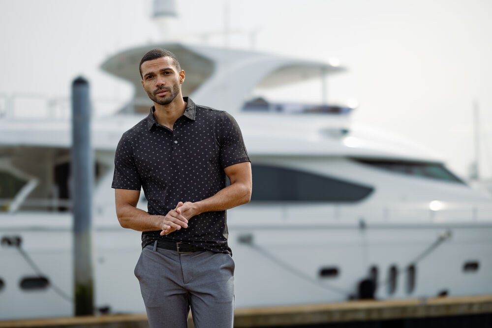 Virtue Polo Printed von Cutter & Buck – White