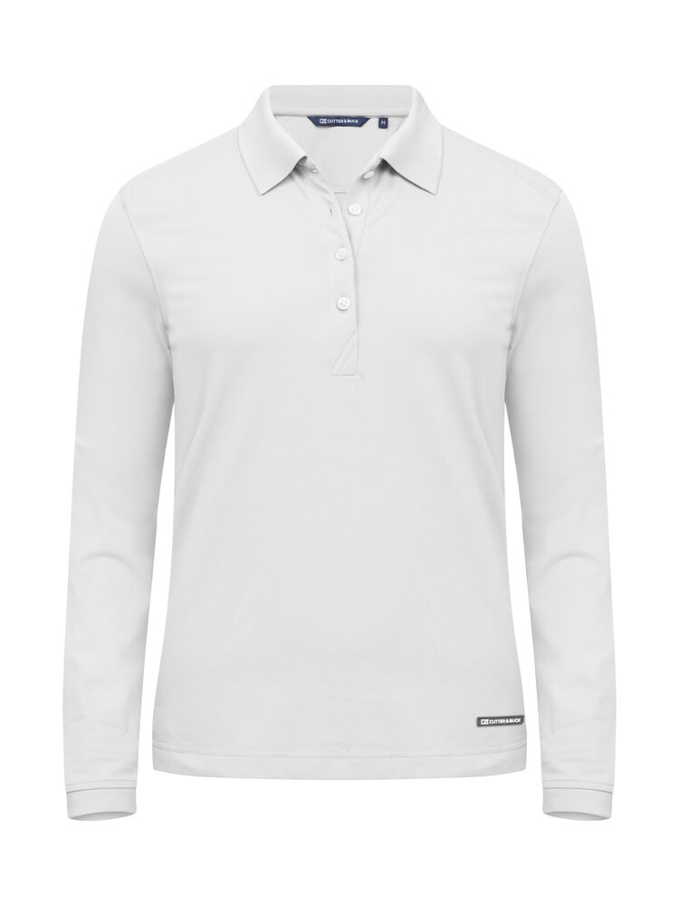 Advantage Polo Long Sleeve Women von Cutter & Buck – White