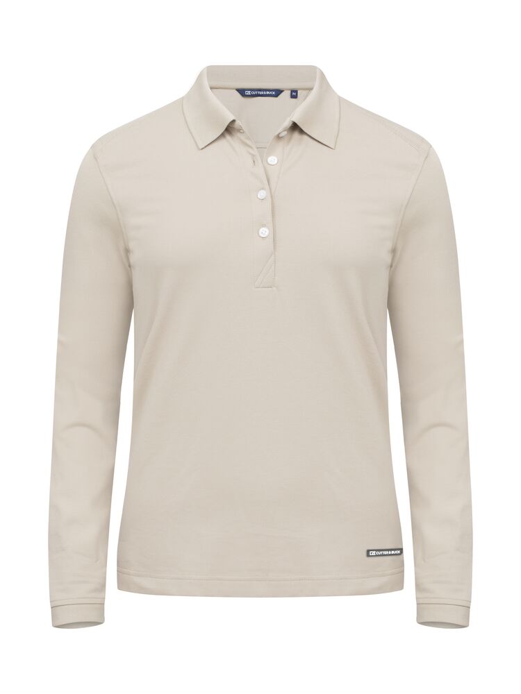 Advantage Polo Long Sleeve Women von Cutter & Buck – White