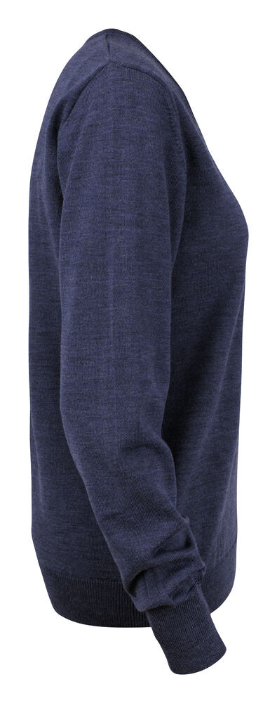 Everett V-Neck WMN von Cutter & Buck – Denim Melange