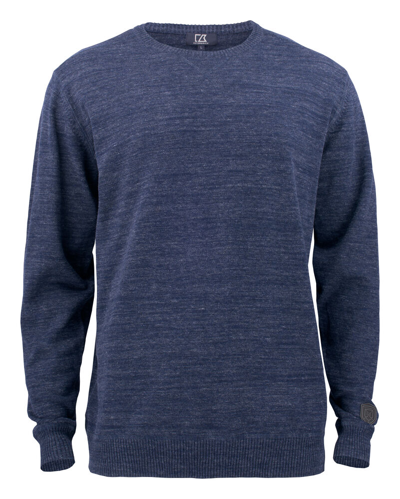Eatonville Sweater von Cutter & Buck – Navy Melange
