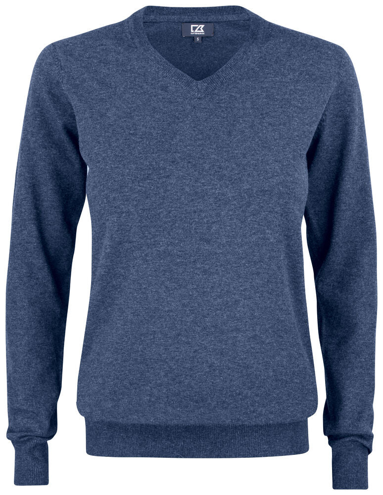 Oakville V-neck Ladies von Cutter & Buck – Navy Melange