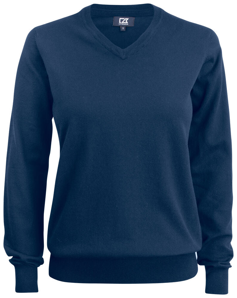 Oakville V-neck Ladies von Cutter & Buck – Navy Melange