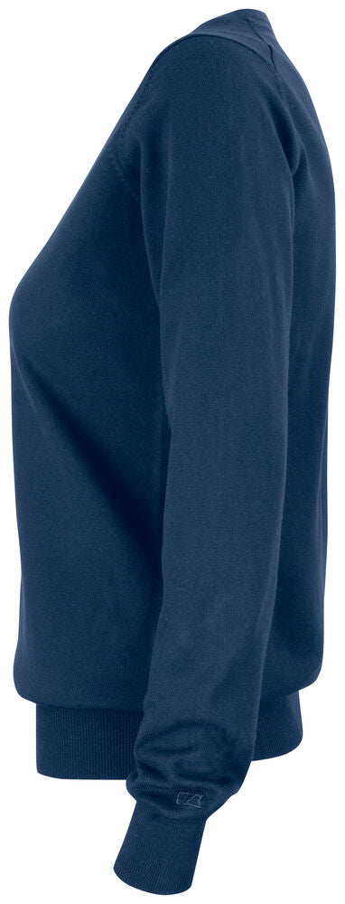 Oakville V-neck Ladies von Cutter & Buck – Navy Melange