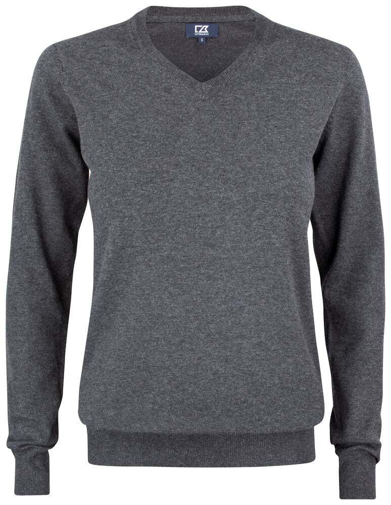 Oakville V-neck Ladies von Cutter & Buck – Navy Melange