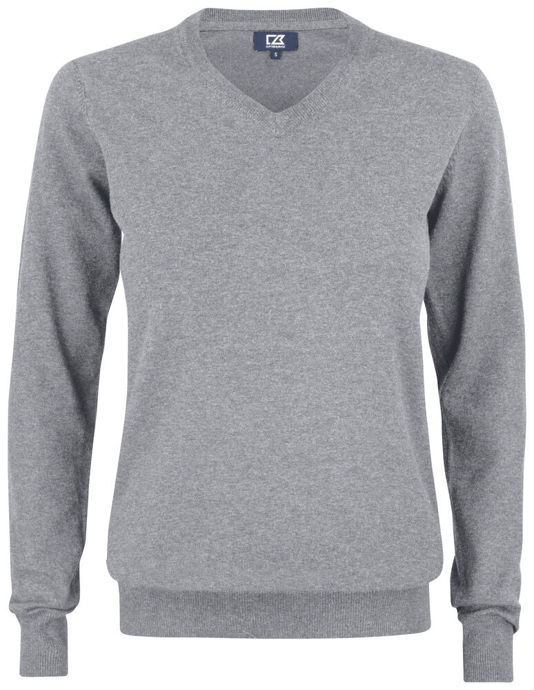 Oakville V-neck Ladies von Cutter & Buck – Navy Melange