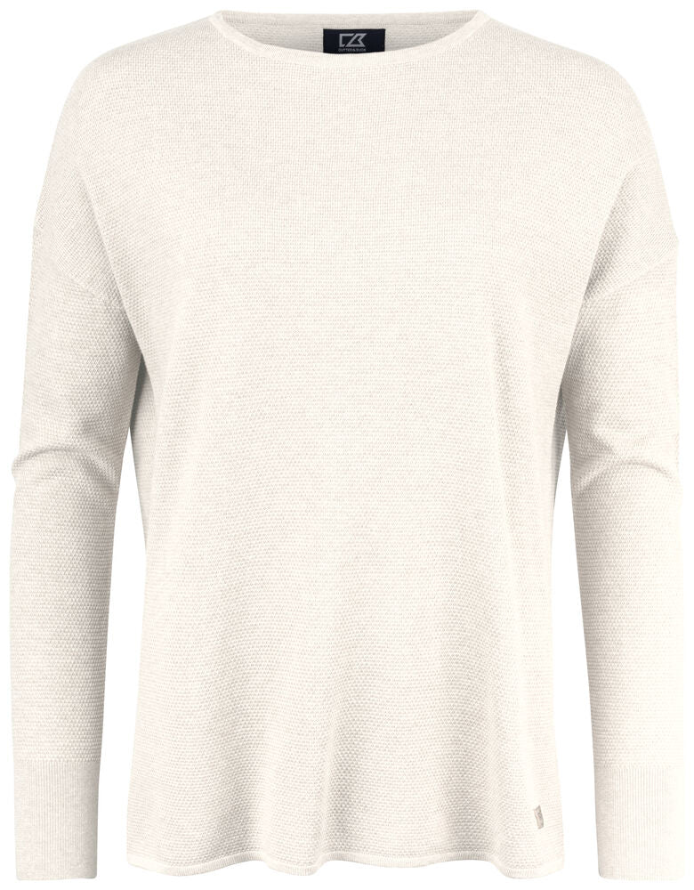 Carnation Sweater Ladies von Cutter & Buck – Off White