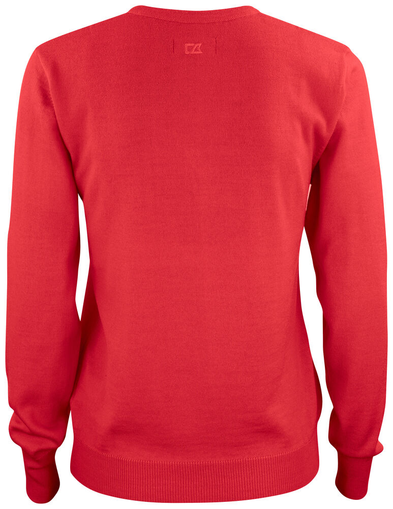 Everett V-neck Ladies von Cutter & Buck – Red