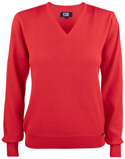 Cutter & Buck Everett V-neck Ladies – Pullover & Midlayer