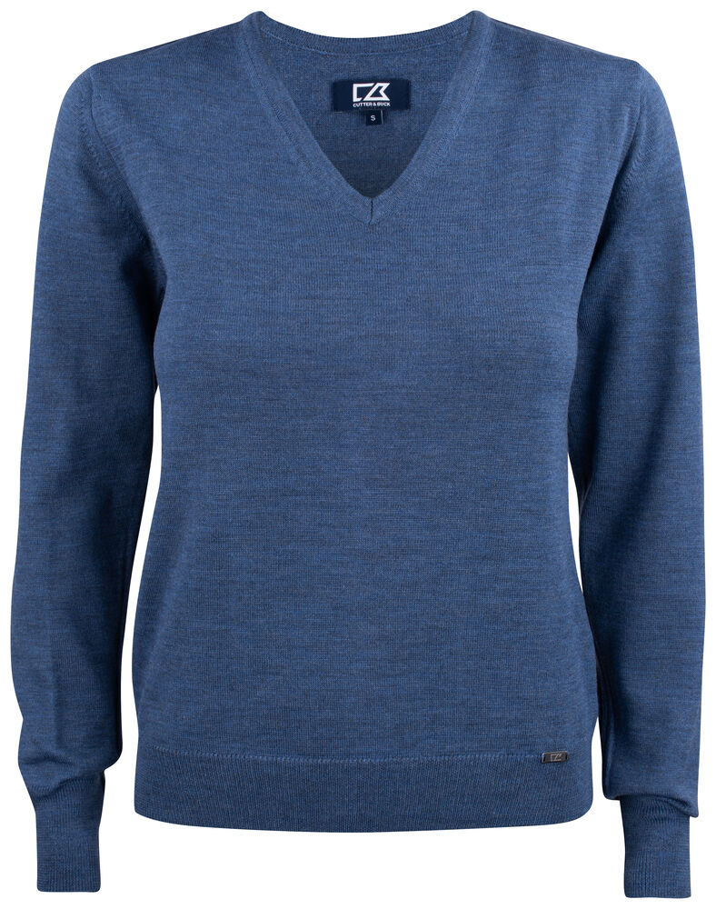 Everett V-neck Ladies von Cutter & Buck – Red