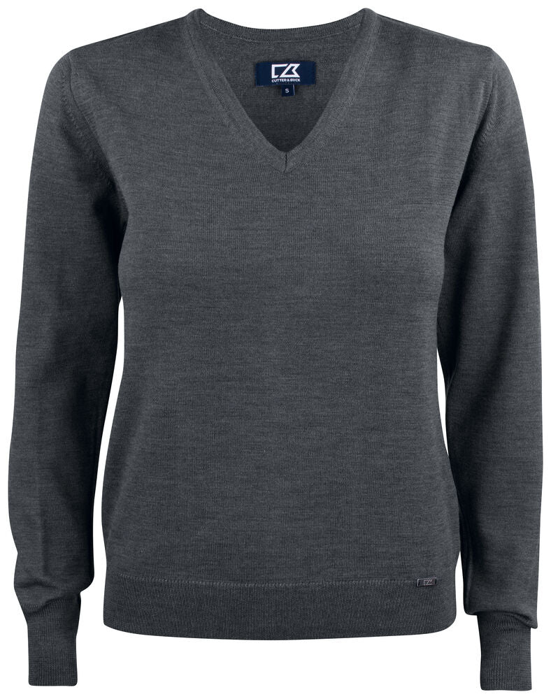 Everett V-neck Ladies von Cutter & Buck – Red
