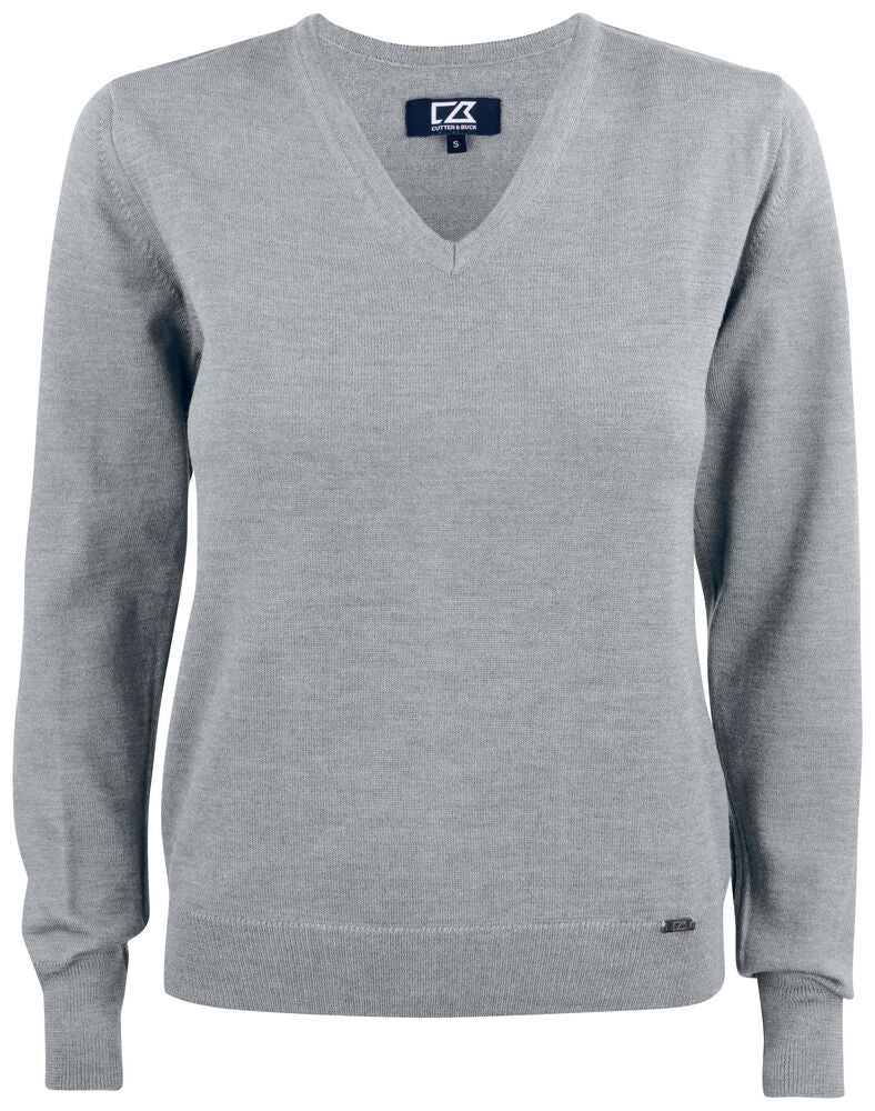 Everett V-neck Ladies von Cutter & Buck – Red