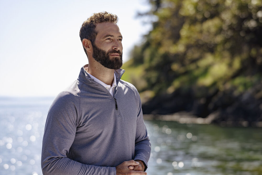Coos Bay Half Zip Men´s von Cutter & Buck – White