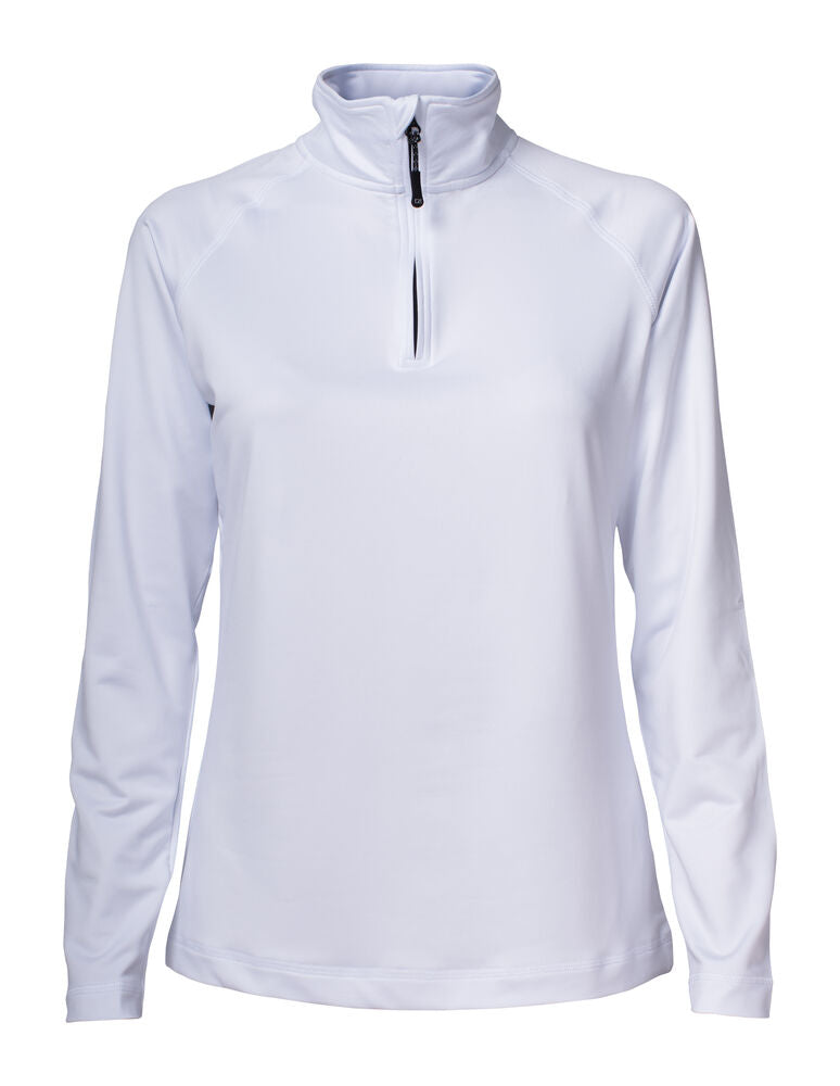 Coos Bay Half Zip Ladies von Cutter & Buck – White