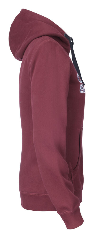 Twisp Hood FZ Ladies von Cutter & Buck – Burgundy