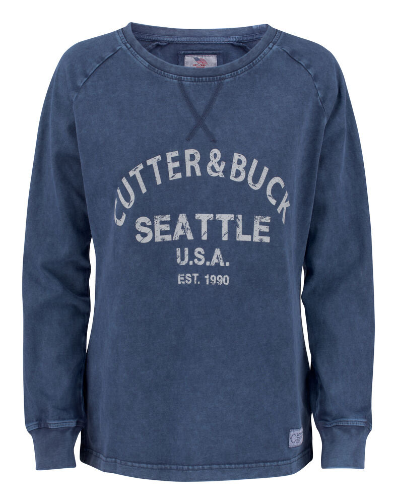 Thorp Denim Crew Ladies von Cutter & Buck – Denim Blue