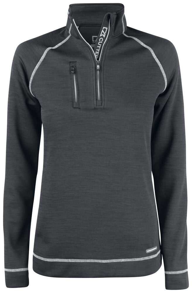 Chambers Half Zip Ladies von Cutter & Buck – Denim Melange
