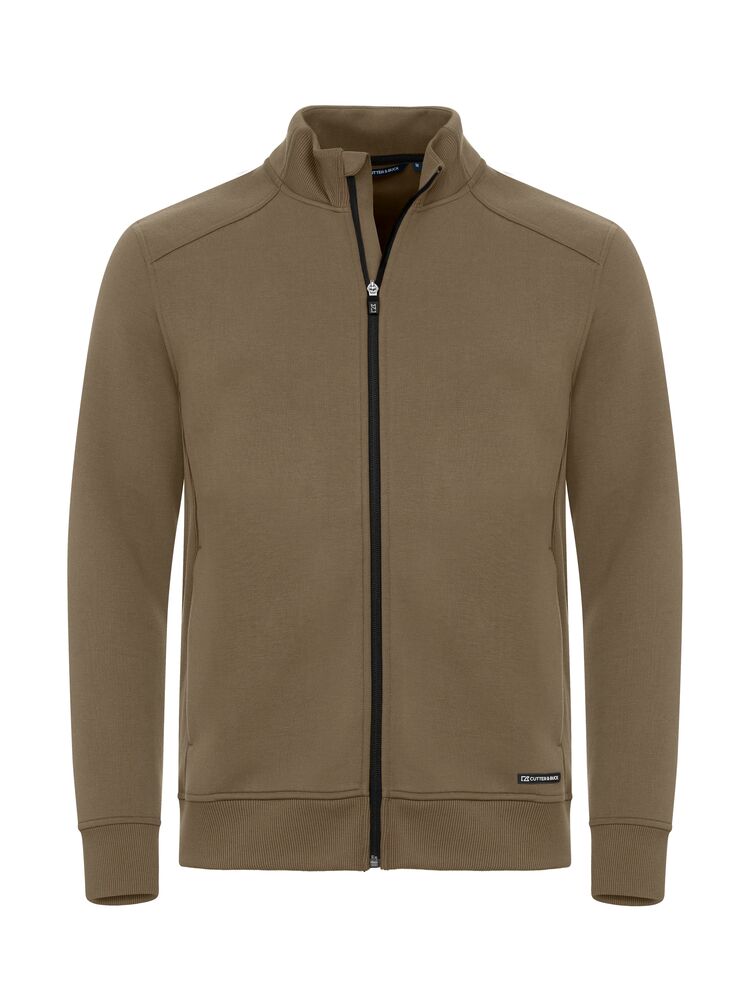 Pemberton Cardigan Full Zip Men von Cutter & Buck – Khaki