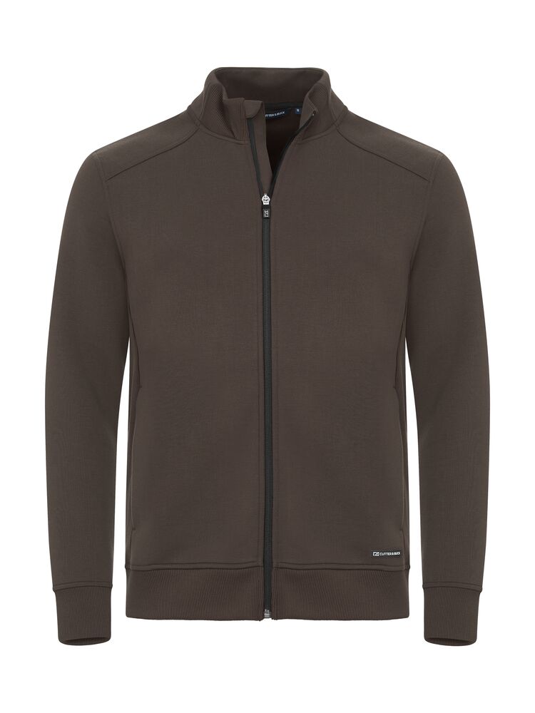 Pemberton Cardigan Full Zip Men von Cutter & Buck – Khaki