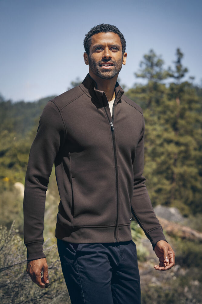 Pemberton Cardigan Full Zip Men von Cutter & Buck – Khaki
