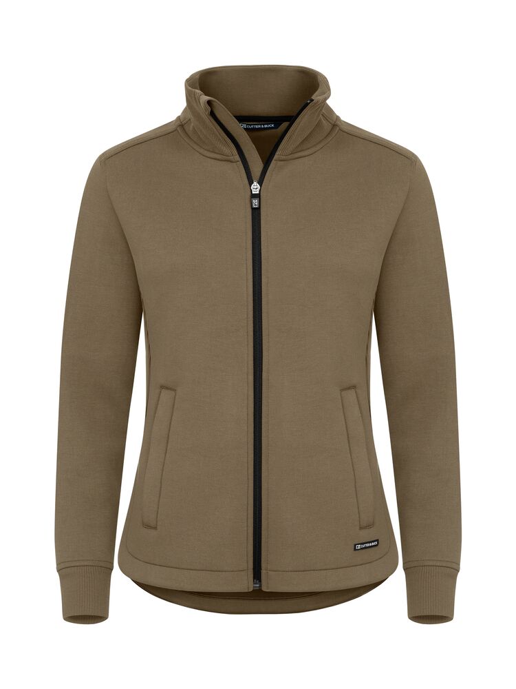 Pemberton Cardigan Full Zip Women von Cutter & Buck – Khaki