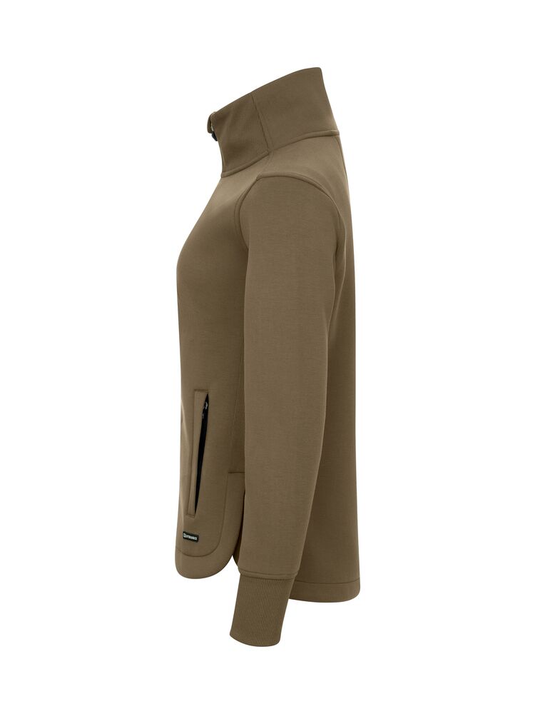 Pemberton Cardigan Full Zip Women von Cutter & Buck – Khaki