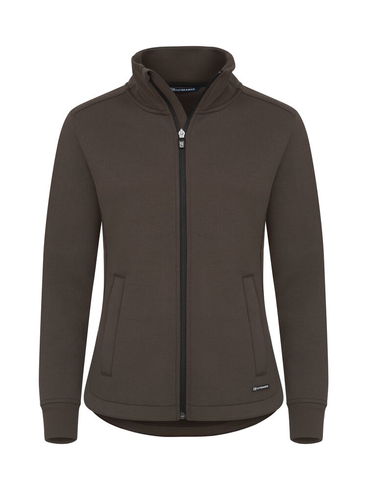 Pemberton Cardigan Full Zip Women von Cutter & Buck – Khaki