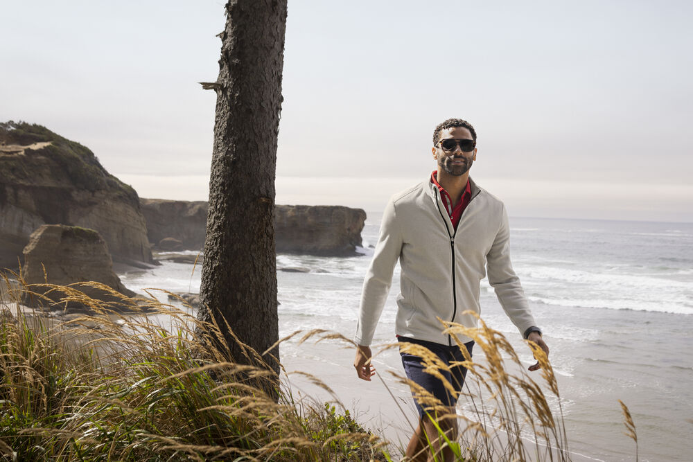 Hunts Point Flecce Full Zip Men von Cutter & Buck – Dark Navy