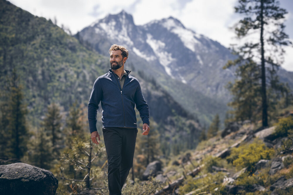 Hunts Point Flecce Full Zip Men von Cutter & Buck – Dark Navy