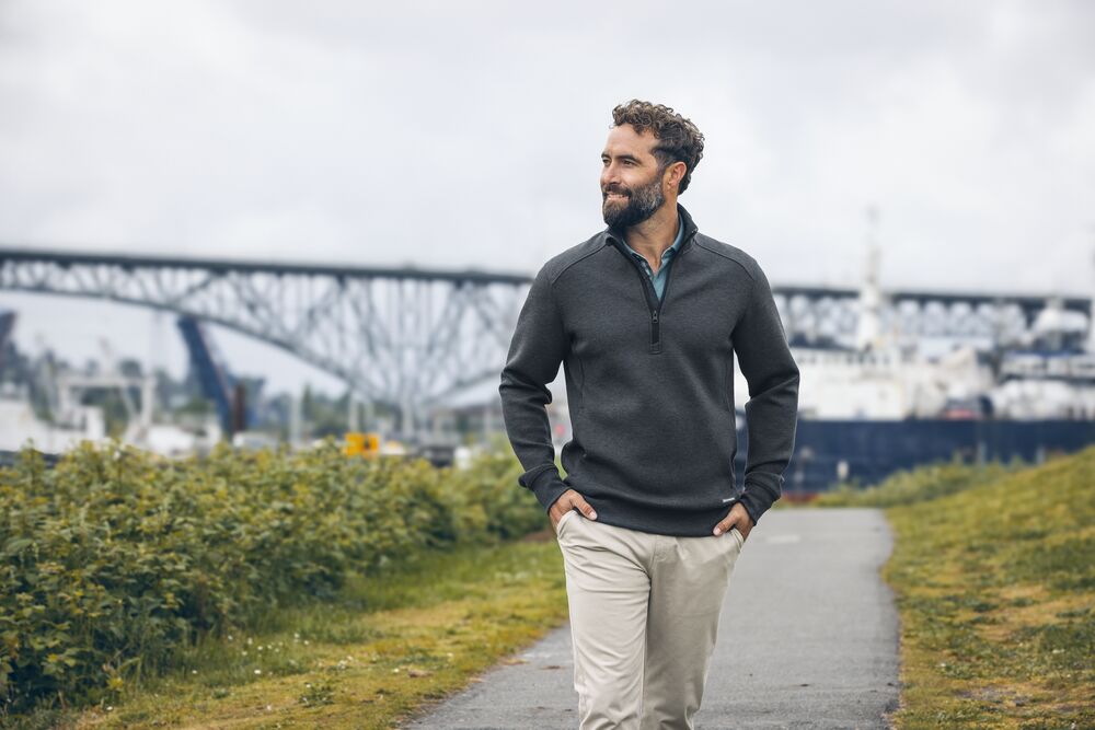 Pemberton Half Zip Men von Cutter & Buck – Dark Navy