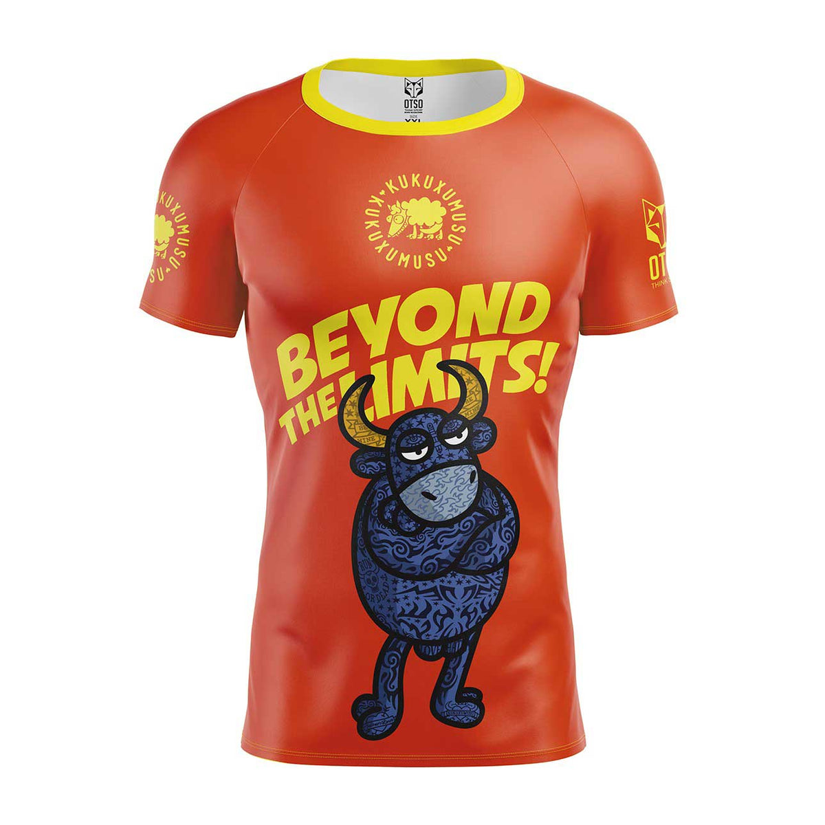 OTSO Herren Kurzarm-Funktionsshirt - Kukuxumusu Beyond the Limits – Produktansicht