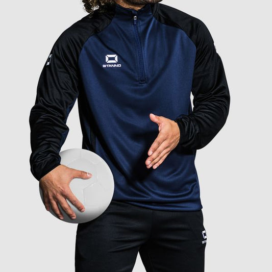 Stanno Stadio Quarter Zip top – Shirts & Oberteile in Marine, Schwarz