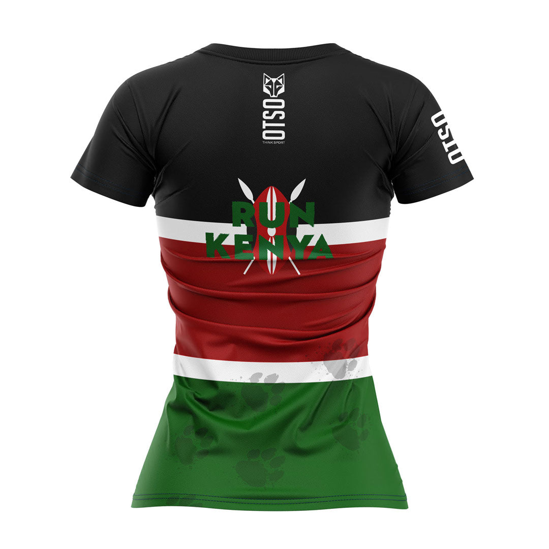 OTSO Damen Kurzarm-Funktionsshirt - Run Kenya – Produktansicht 2