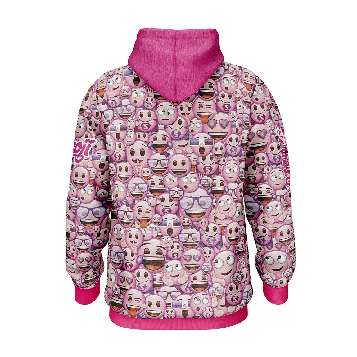 OTSO Hoodie - Emoji Classic Pink – Produktansicht 2