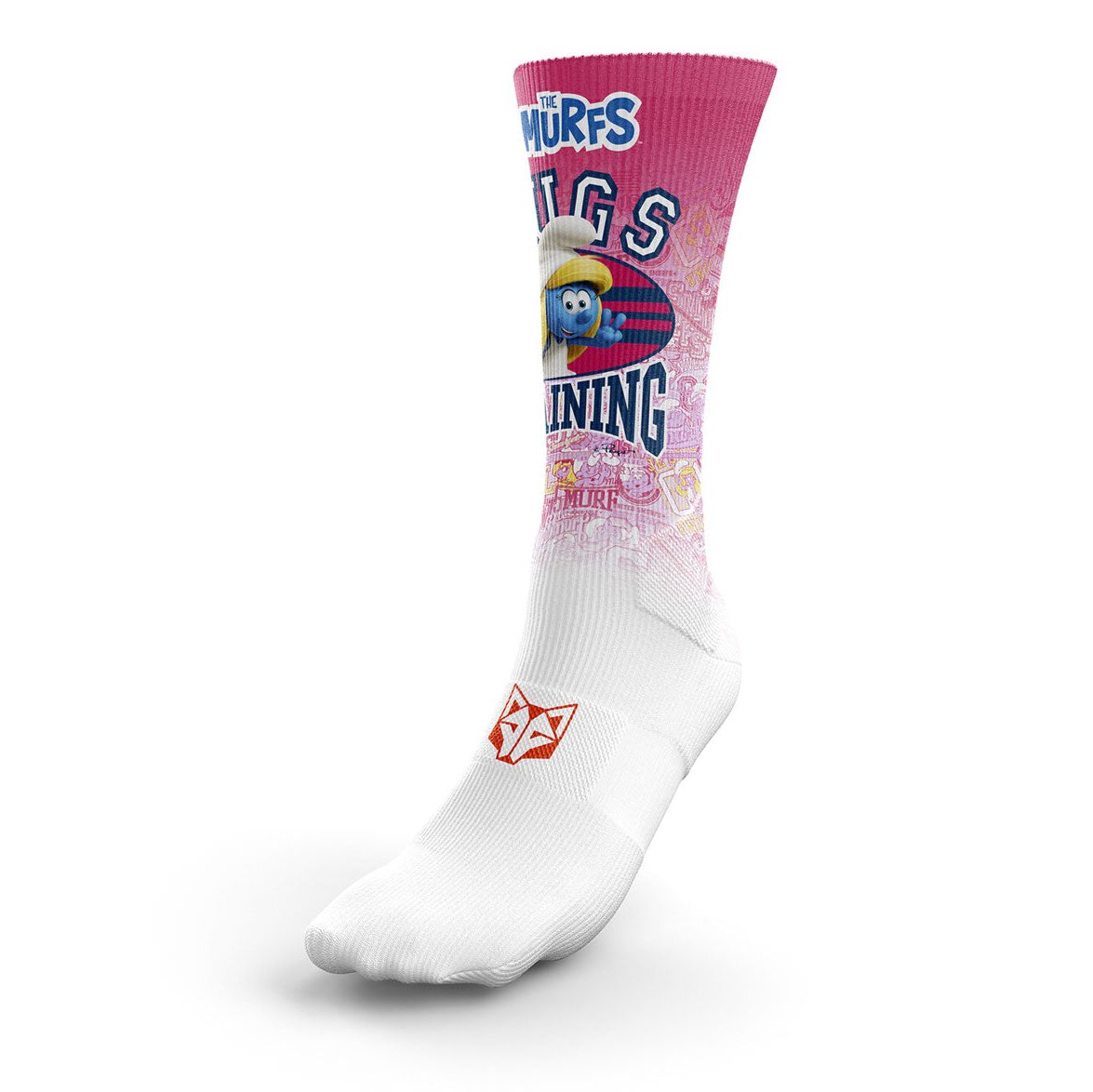 OTSO Sublimierte Sportsocken - Smurfs Hugs – Produktansicht
