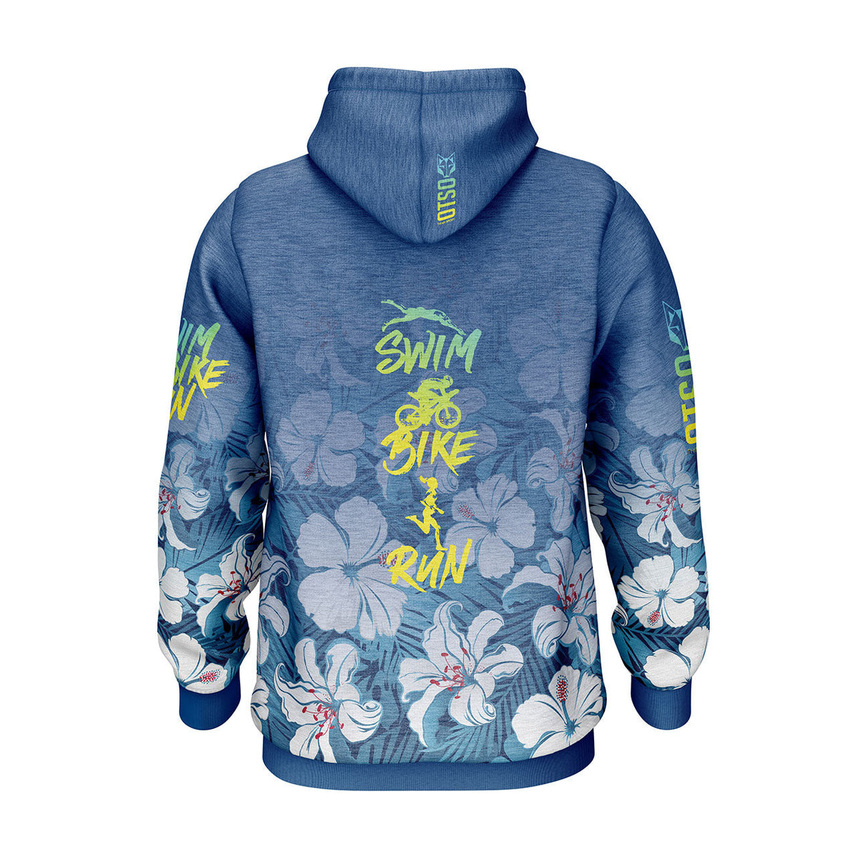 OTSO Hoodie - Swim Bike Run Flower – Produktansicht 2