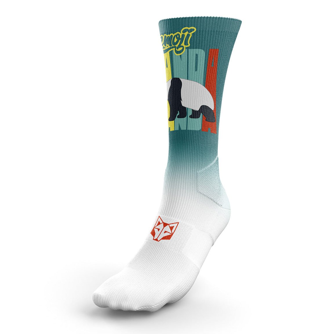OTSO Sublimierte Sportsocken - Emoji Panda – Produktansicht