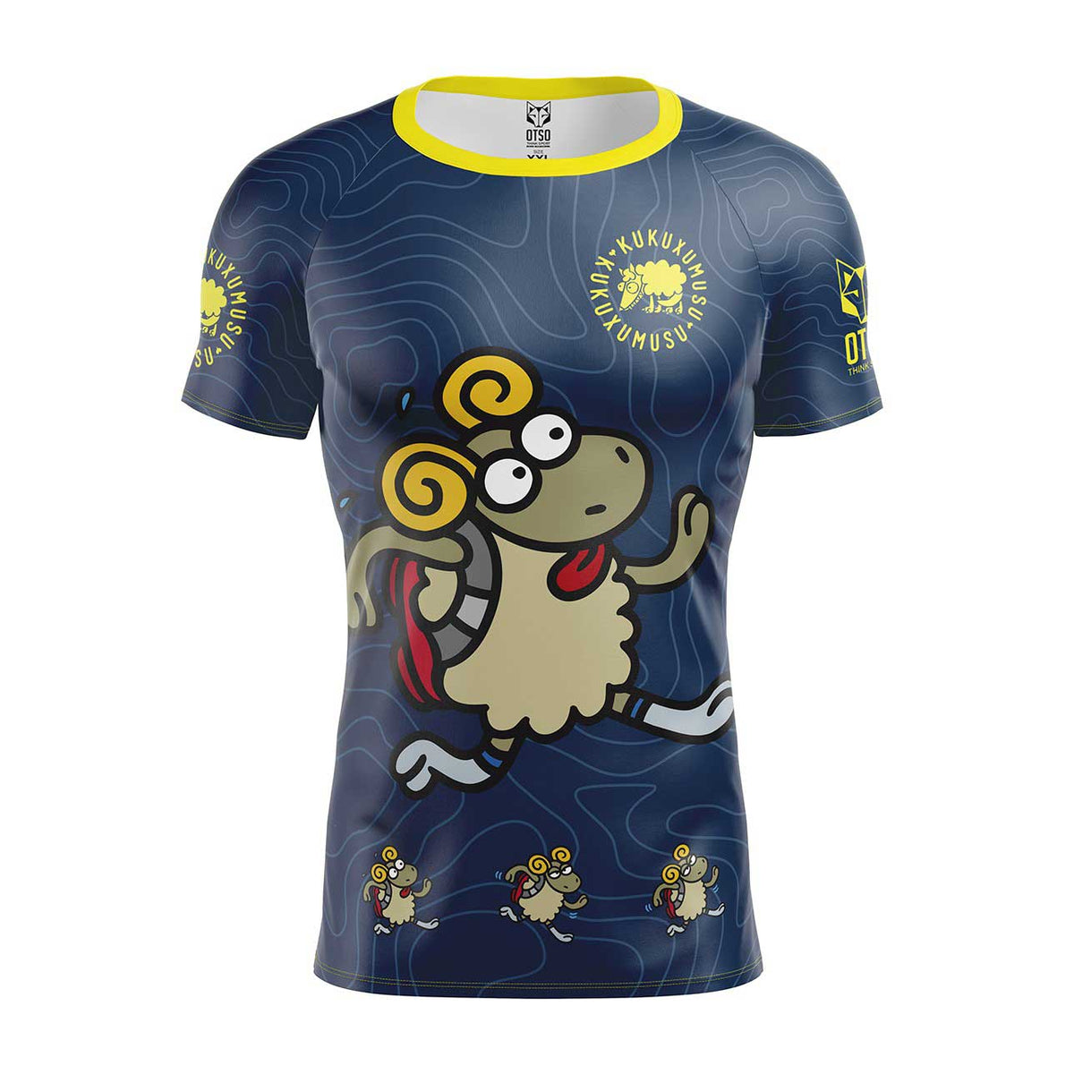 OTSO Herren Kurzarm-Funktionsshirt - Kukuxumusu Bildot Trail – Produktansicht