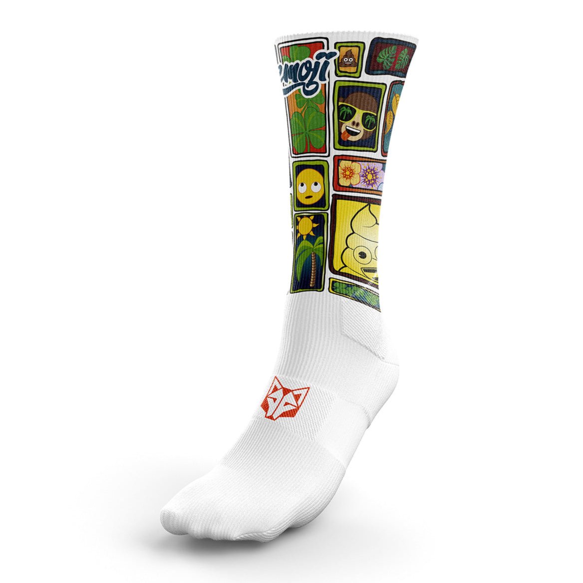 OTSO Sublimierte Sportsocken - Emoji Portrait – Produktansicht