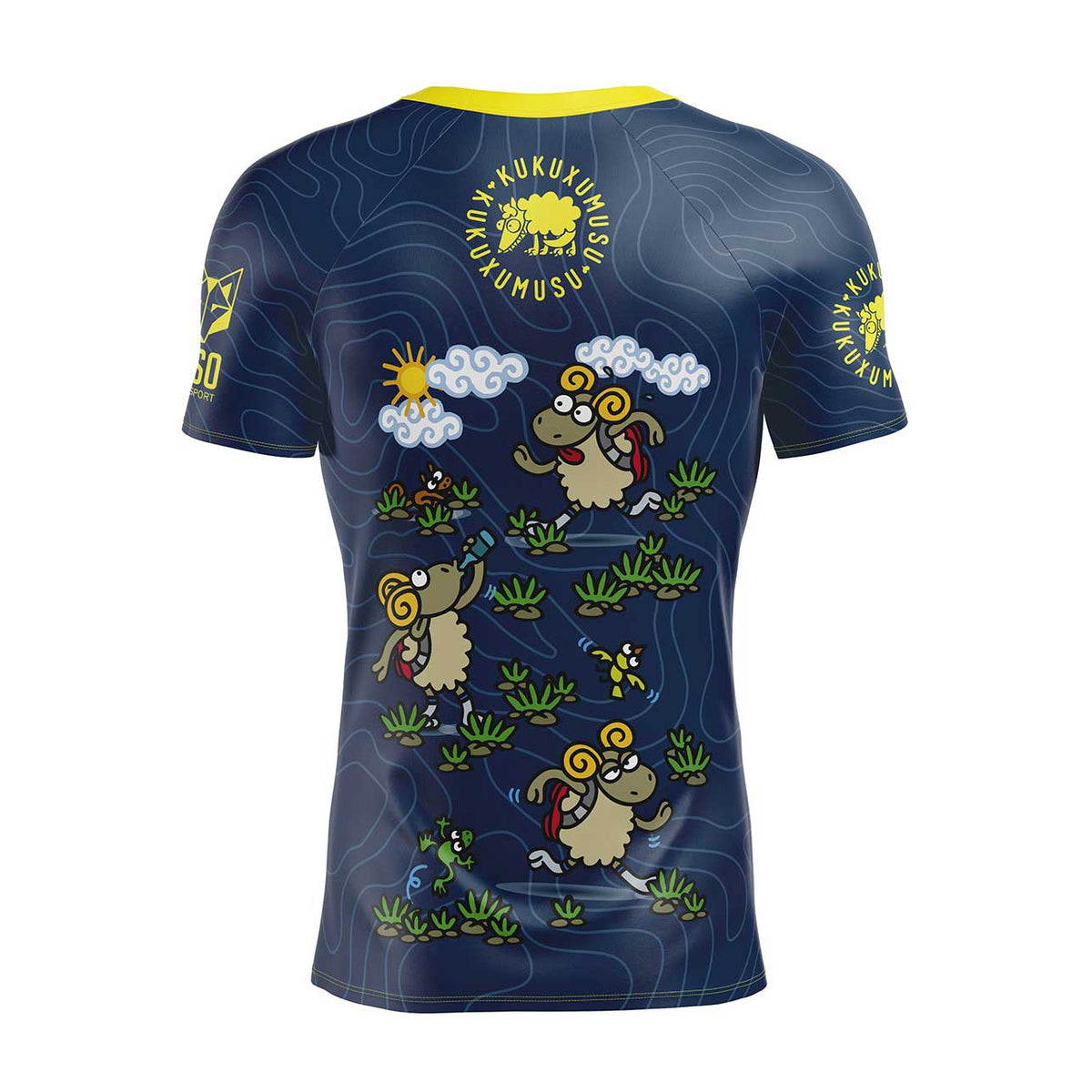 OTSO Herren Kurzarm-Funktionsshirt - Kukuxumusu Bildot Trail – Produktansicht 2