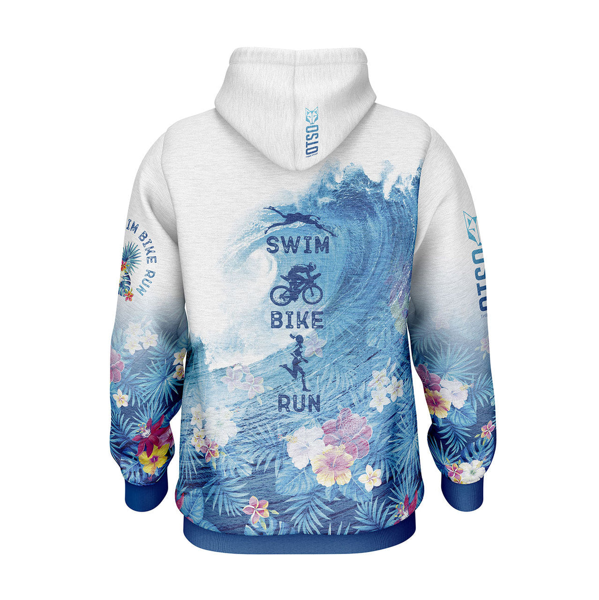 OTSO Hoodie - Swim Bike Run Wave – Produktansicht 2