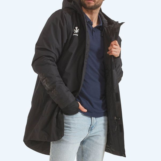 Reece Major Padded Parka Jacket – Sportjacken in Schwarz
